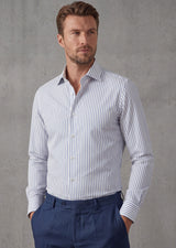 White - Navy Long Sleeve Shirt