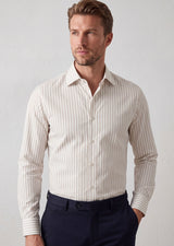 White - Beige Long Sleeve Shirt