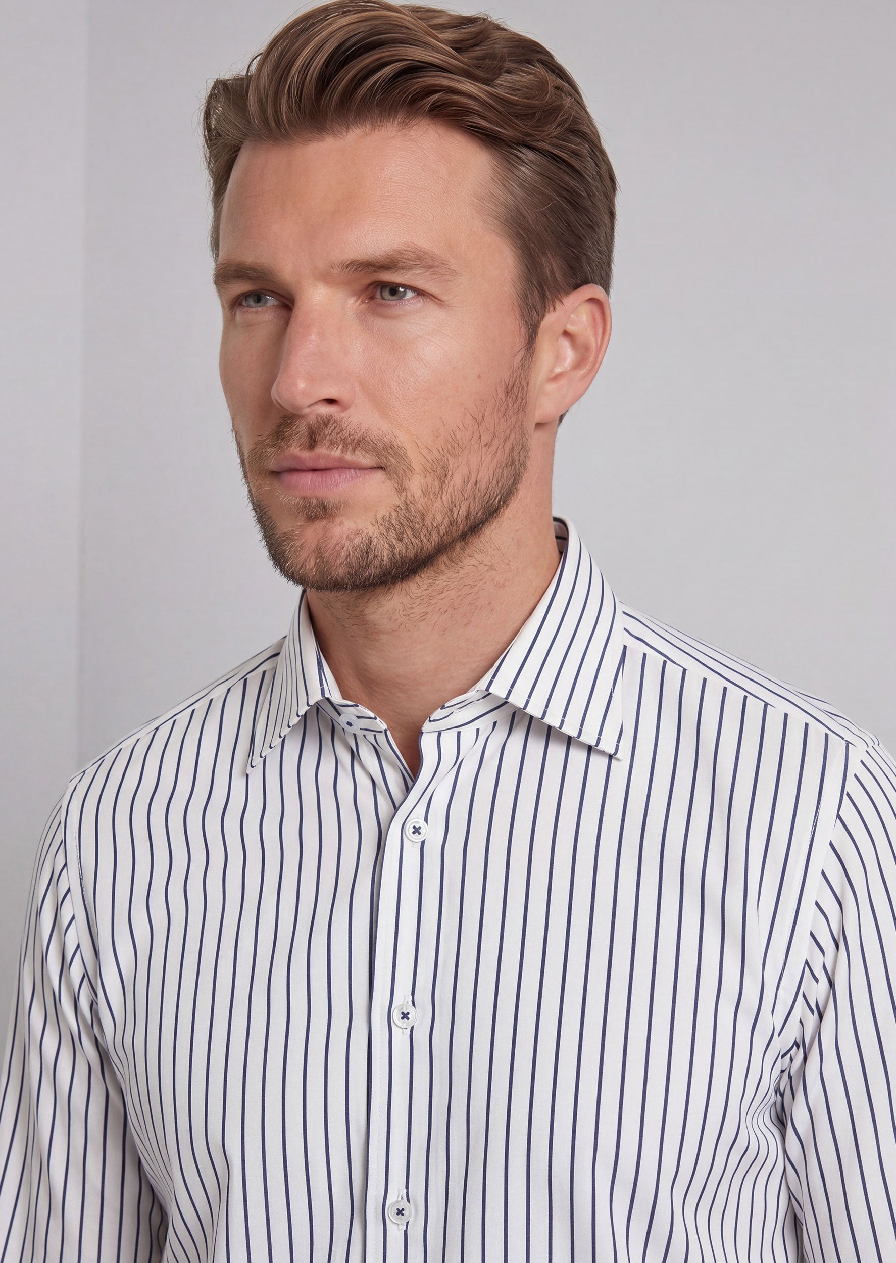 White - Black Long Sleeve Shirt
