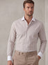White - Brown Long Sleeve Shirt