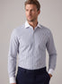 White - Navy Long Sleeve Shirt