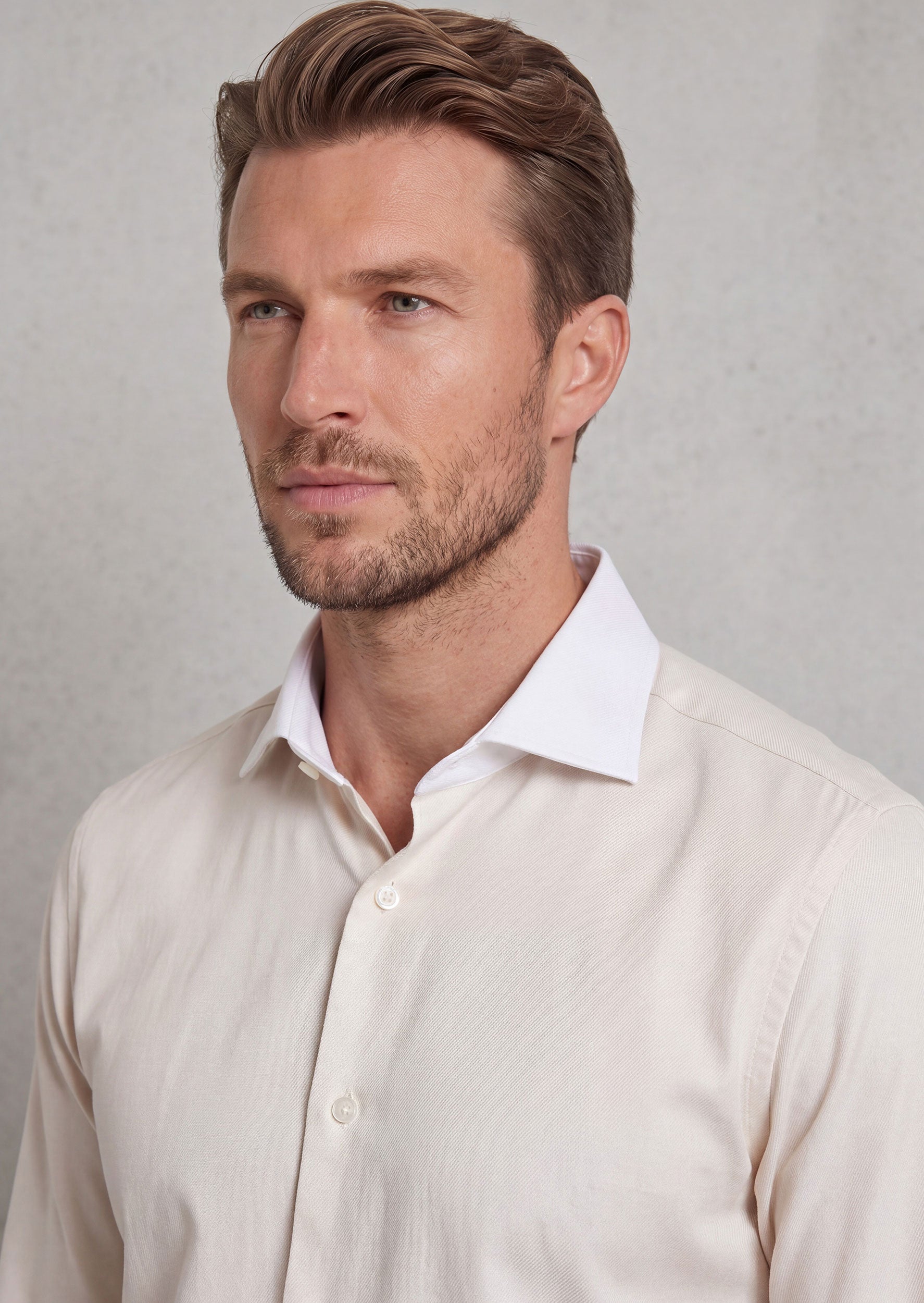 Beige Long Sleeve Shirt