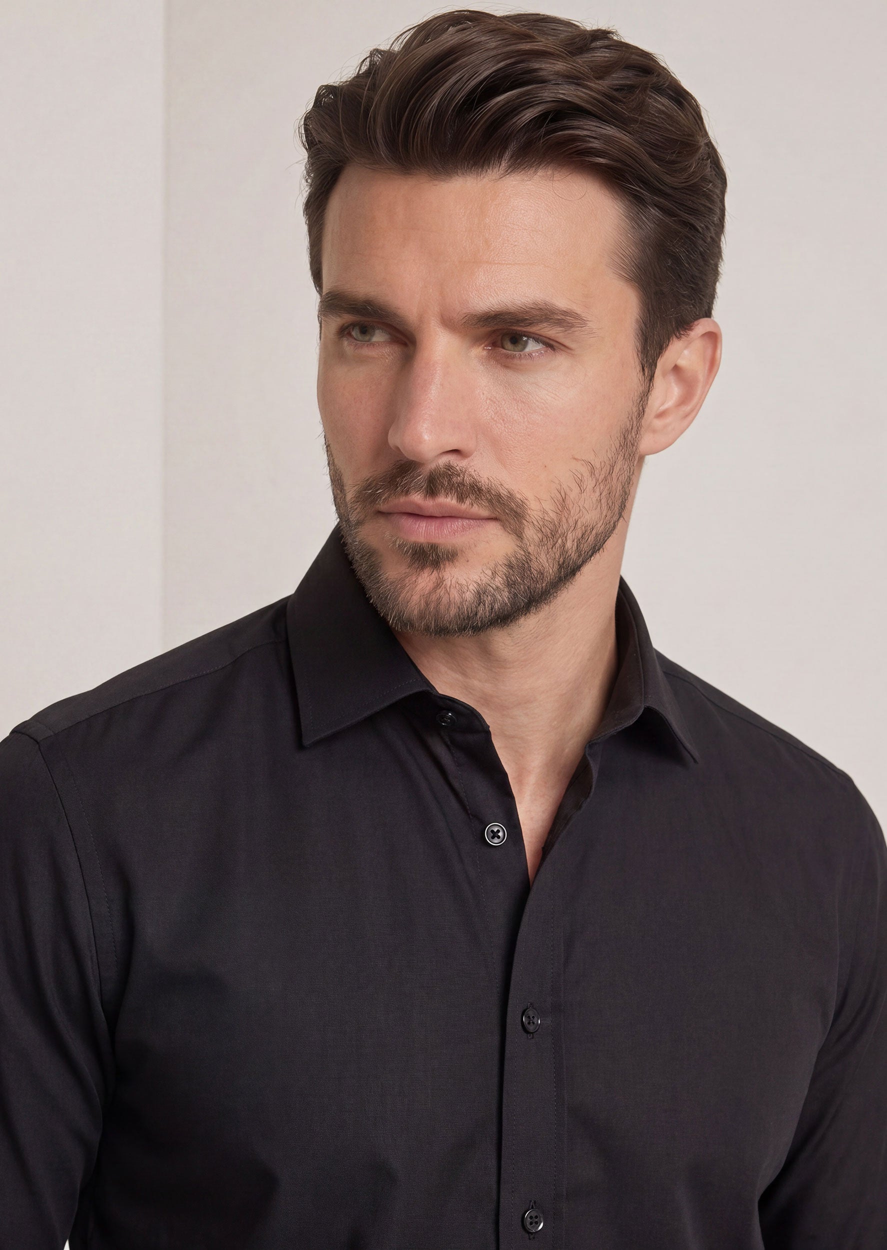 Black Plain Shirt