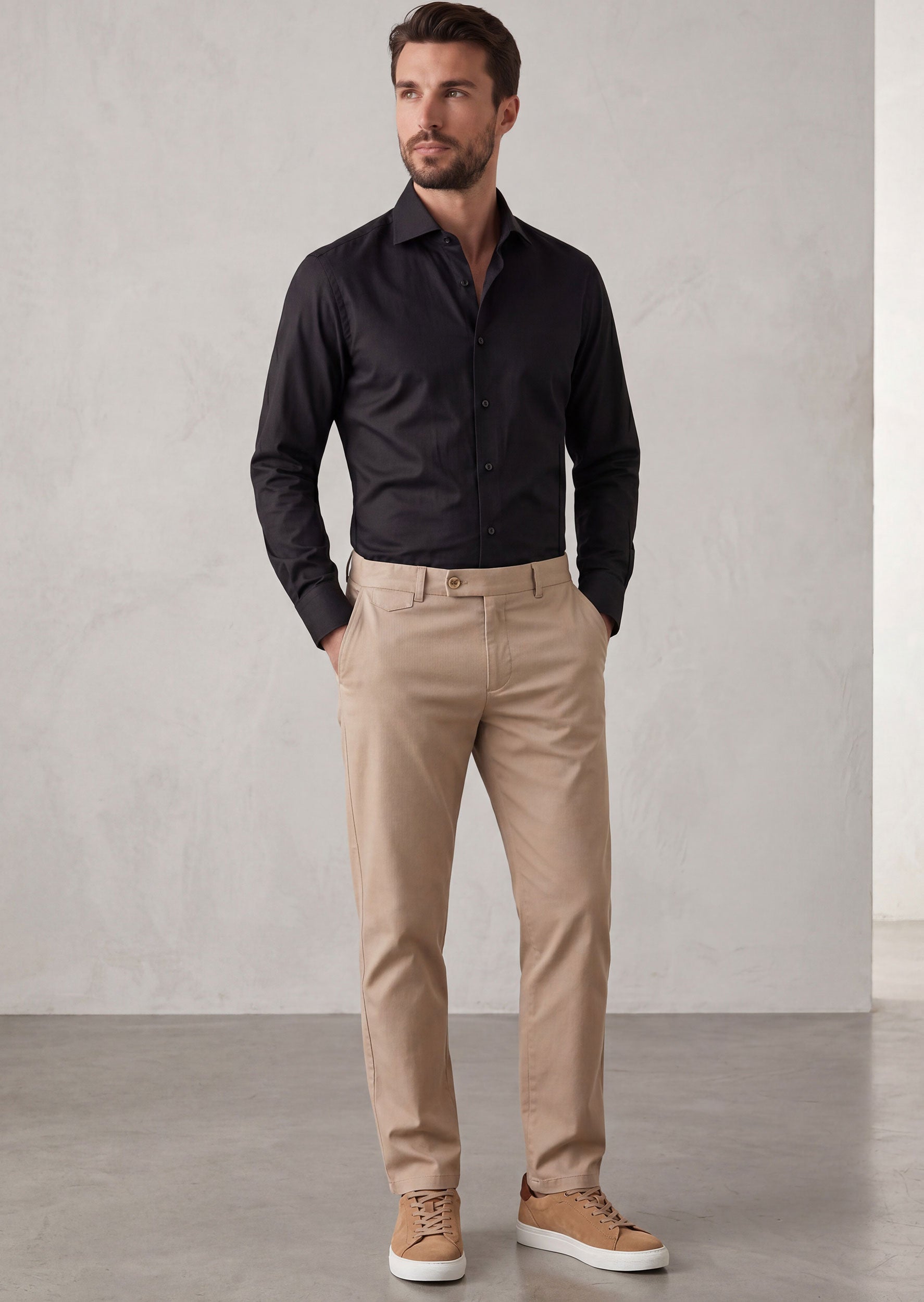 Black Plain Shirt