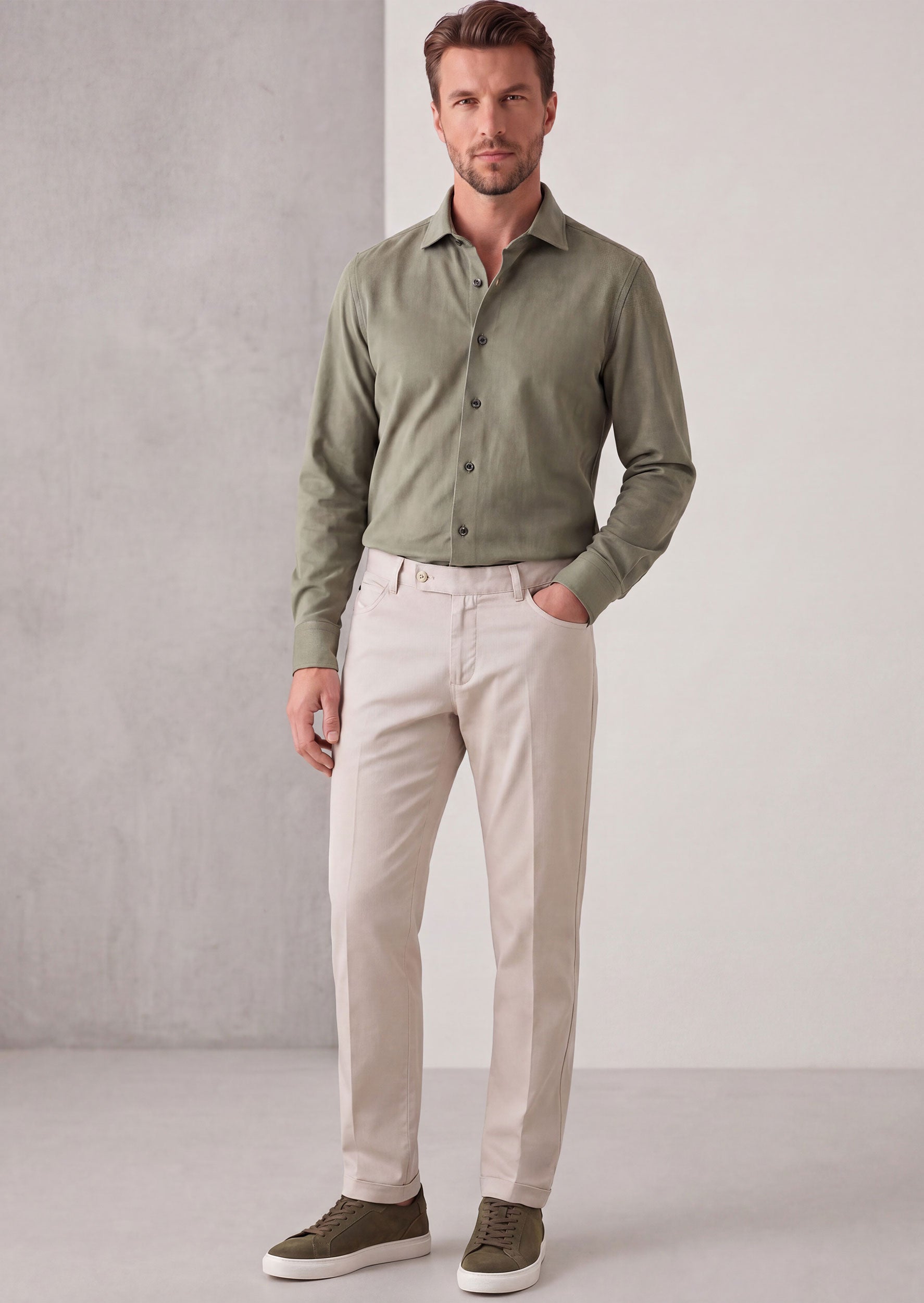 Khaki Plain Shirt