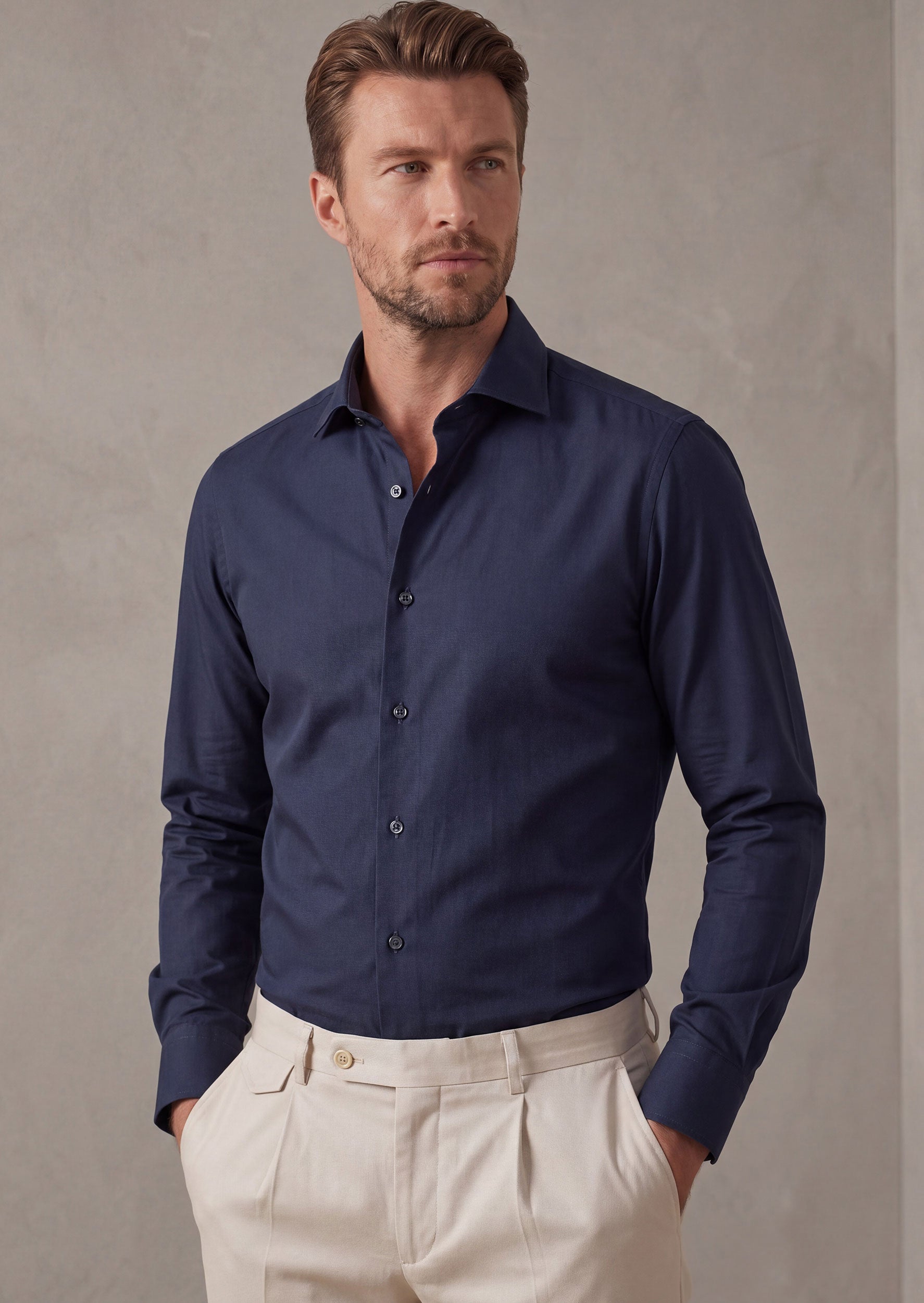 Navy Plain Shirt
