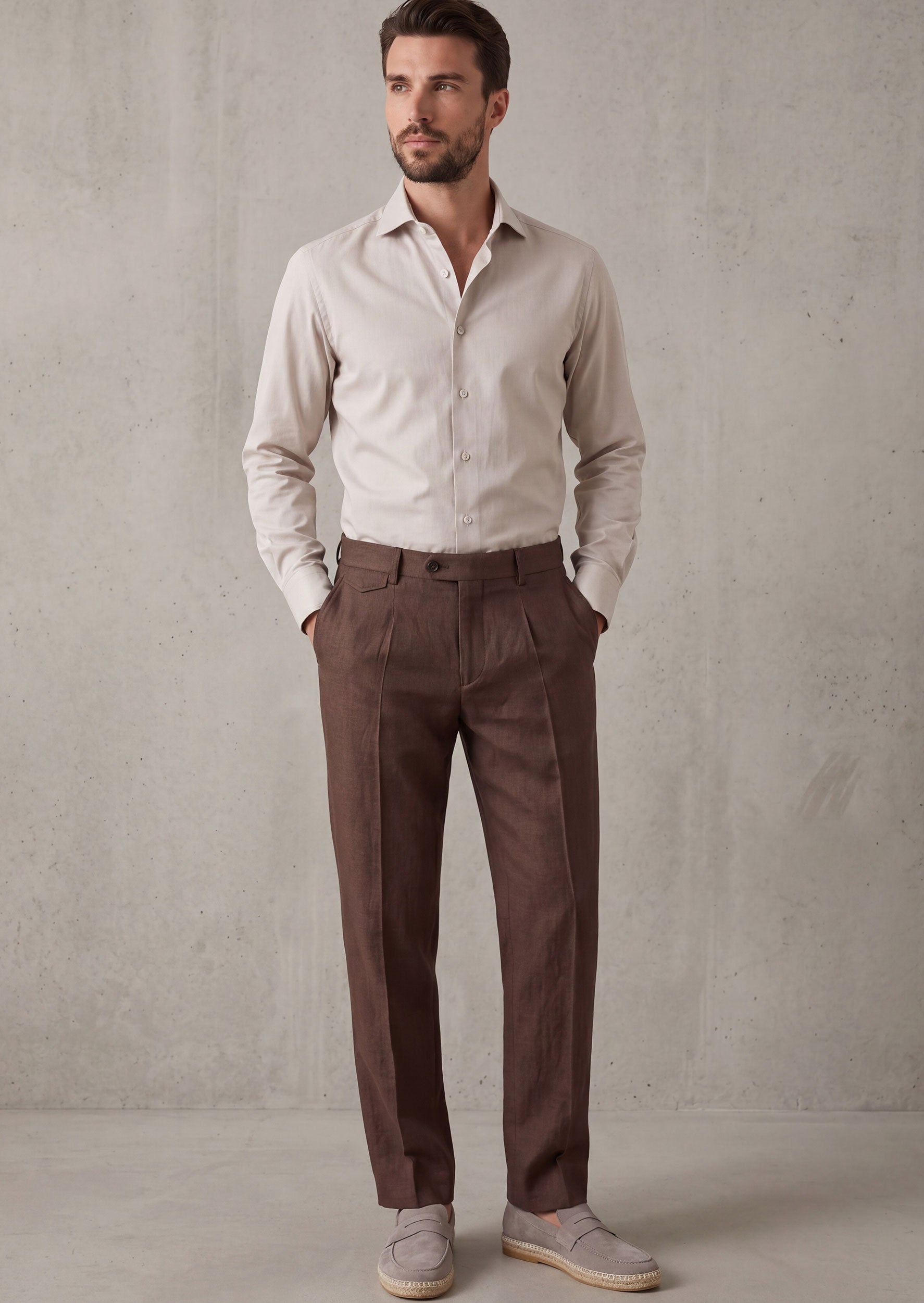 Grey Plain Shirt