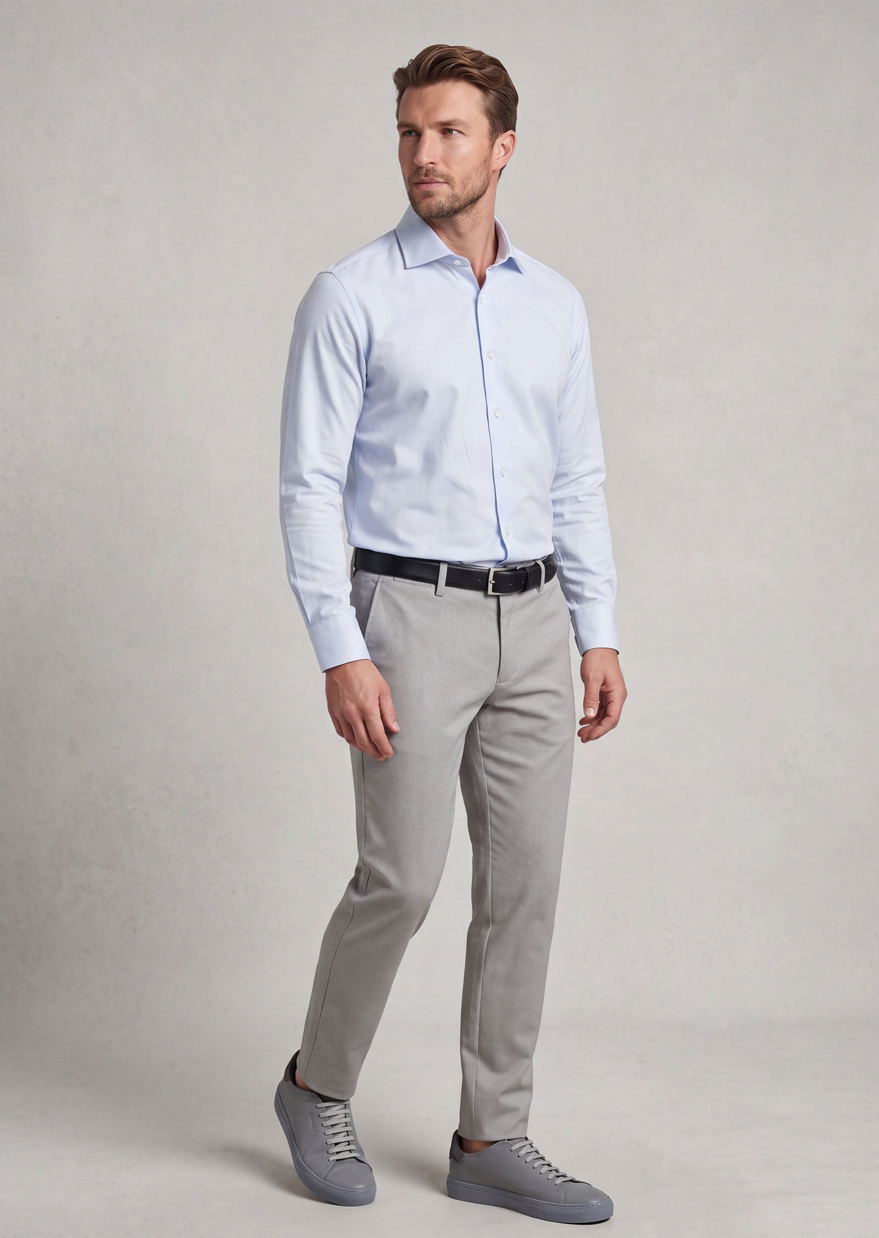 Blue Plain Shirt