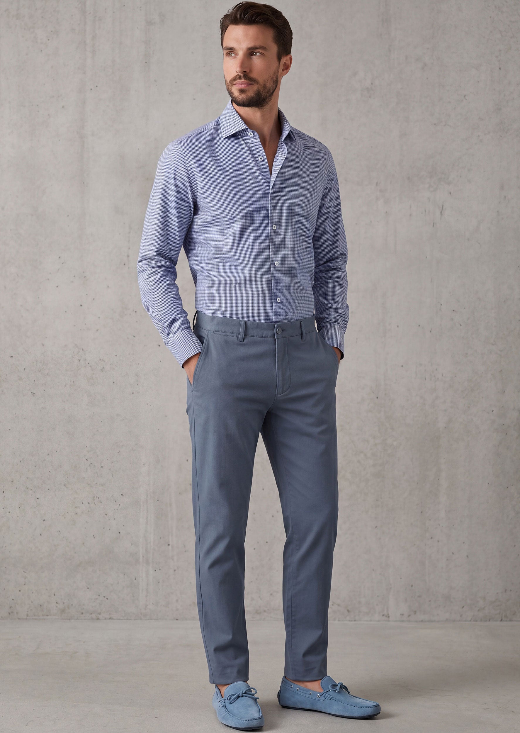 Sax Blue Long Sleeve Shirt