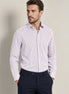 White - Burgundy Long Sleeve Shirt