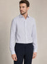 White - Navy Long Sleeve Shirt