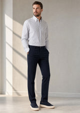 White - Navy Long Sleeve Shirt