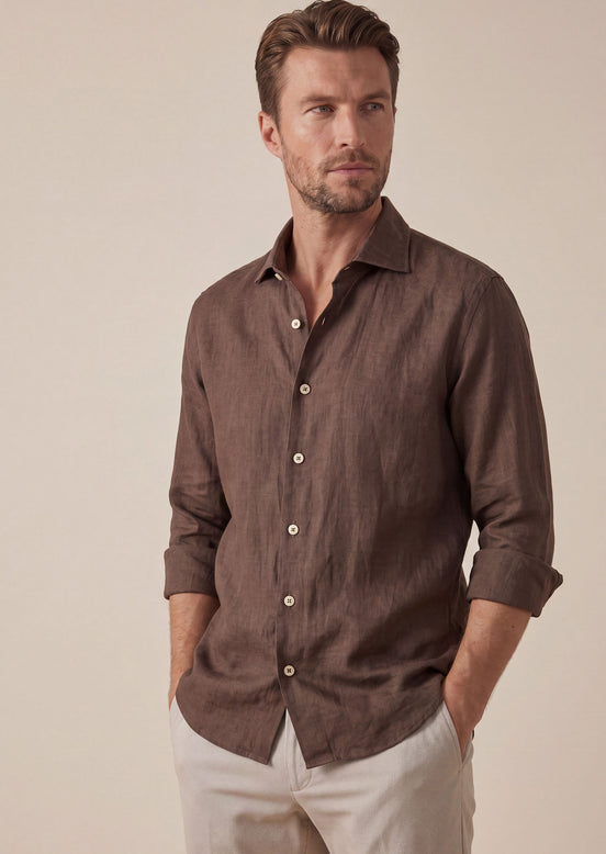 Brown Long Sleeve Shirt