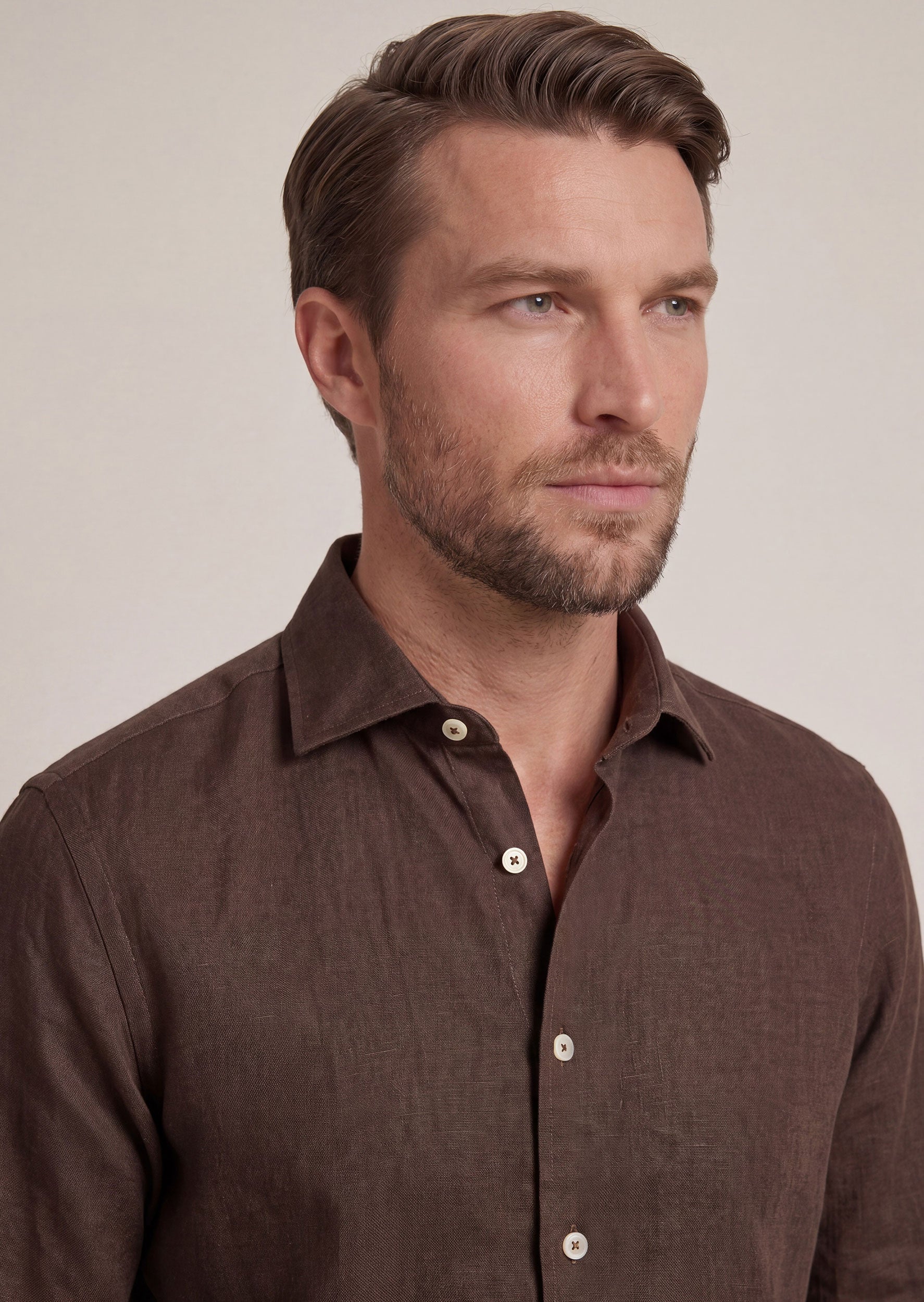 Brown Long Sleeve Shirt