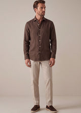 Brown Long Sleeve Shirt
