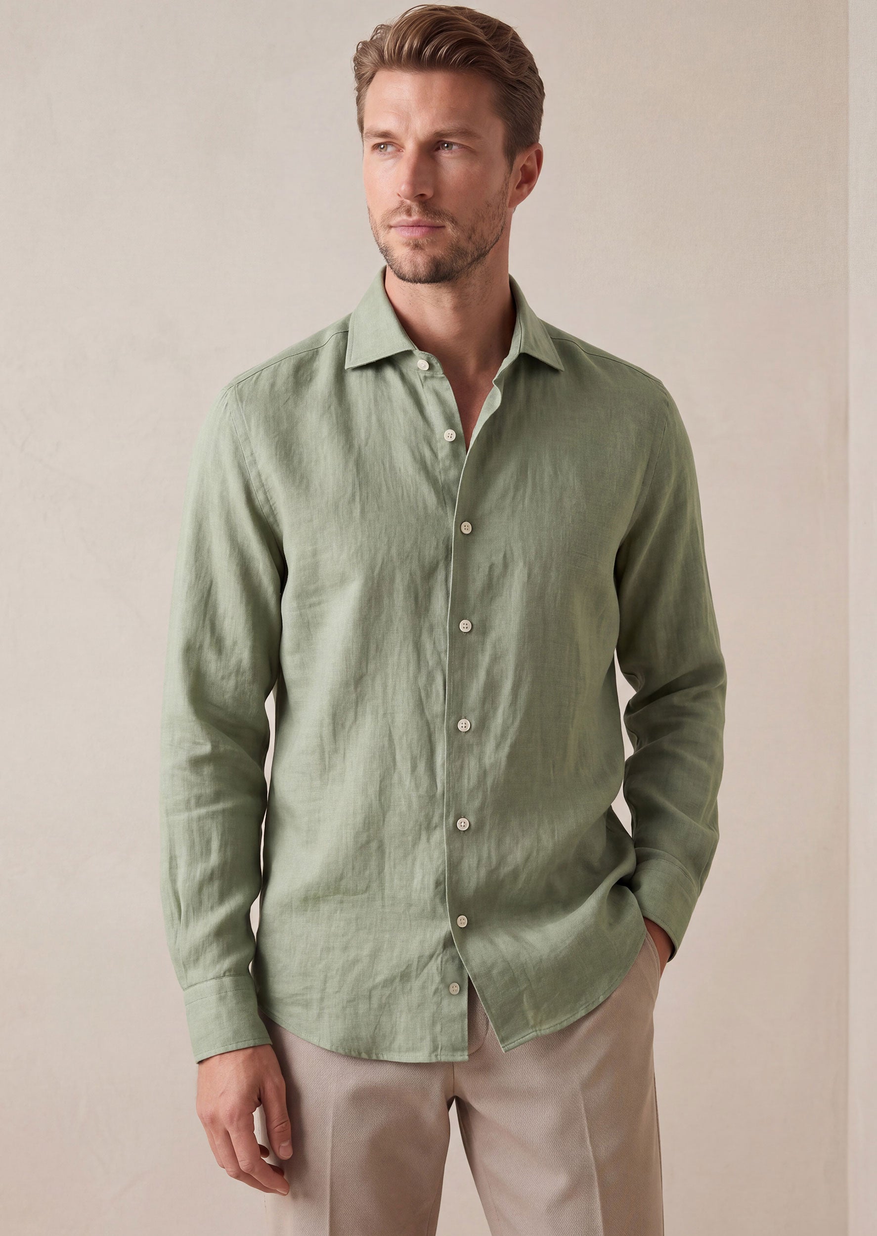Green Long Sleeve Shirt