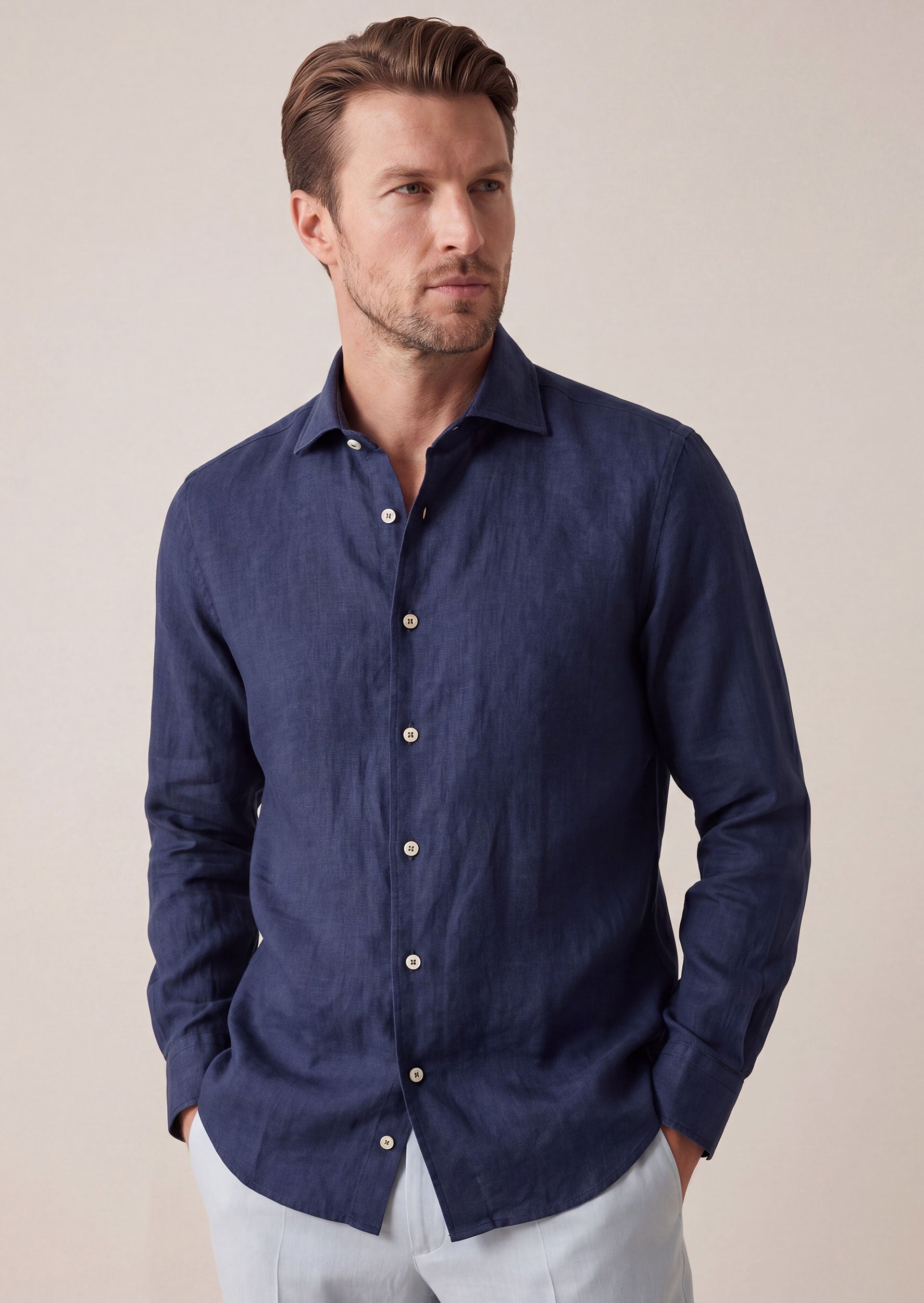 Navy Long Sleeve Shirt