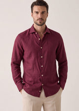 Burgundy Long Sleeve Shirt