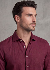 Burgundy Long Sleeve Shirt