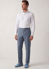 White - Blue Long Sleeve Shirt