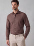Brown - Navy Long Sleeve Shirt