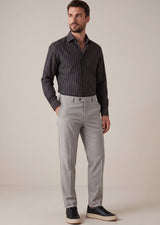 Black - White Long Sleeve Shirt