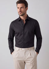 Black Plain Shirt