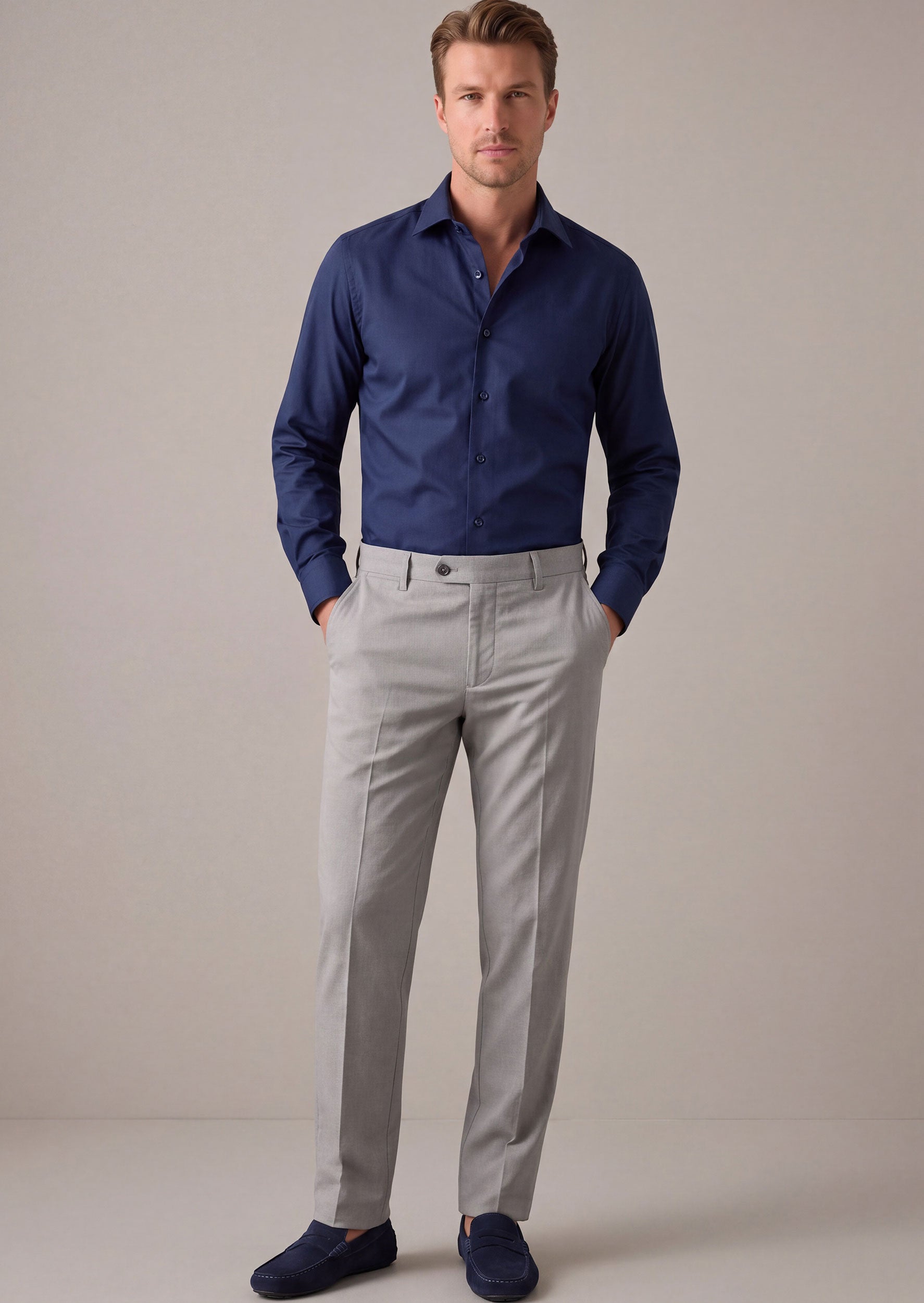 Navy Plain Shirt