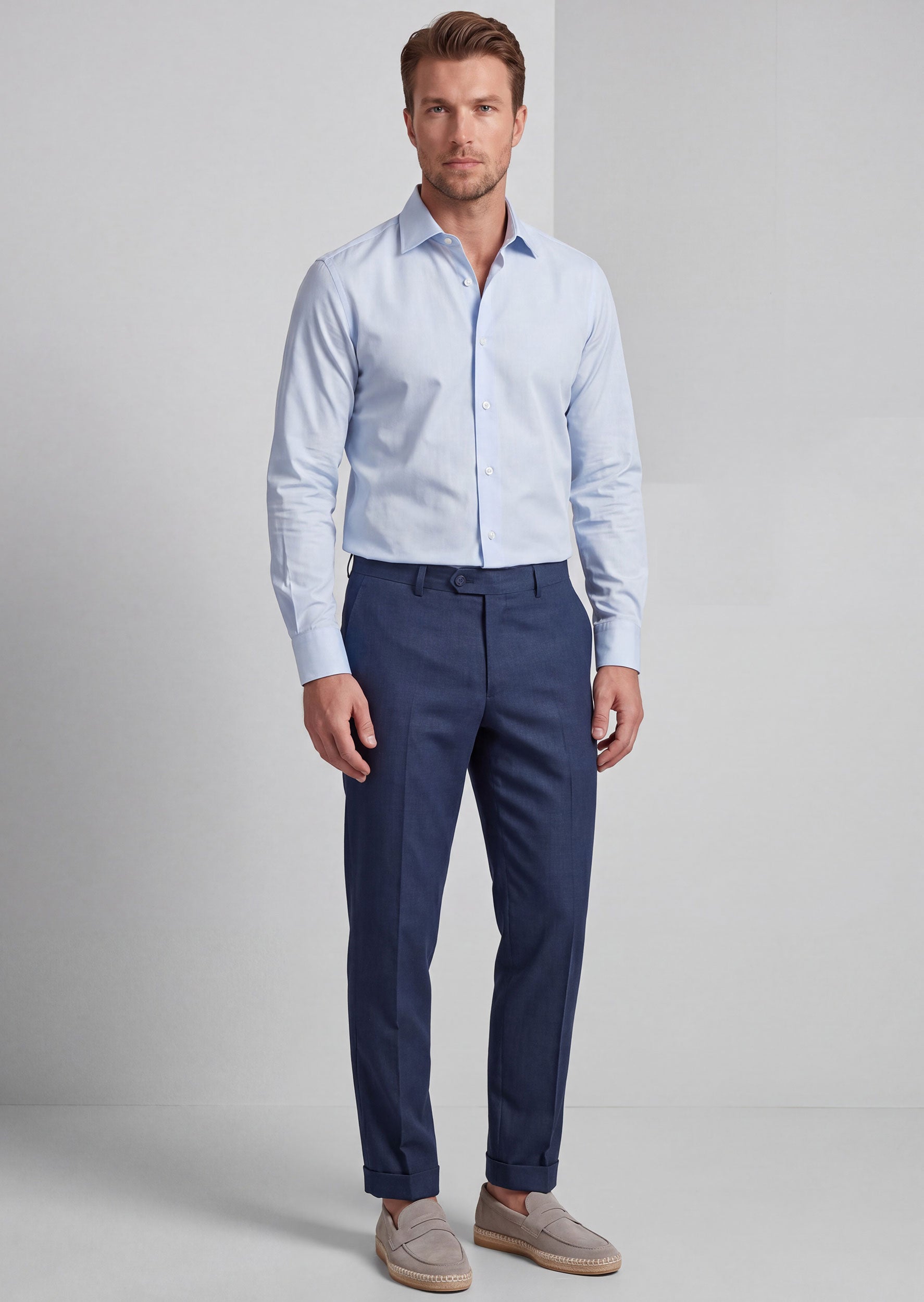 Blue Plain Shirt