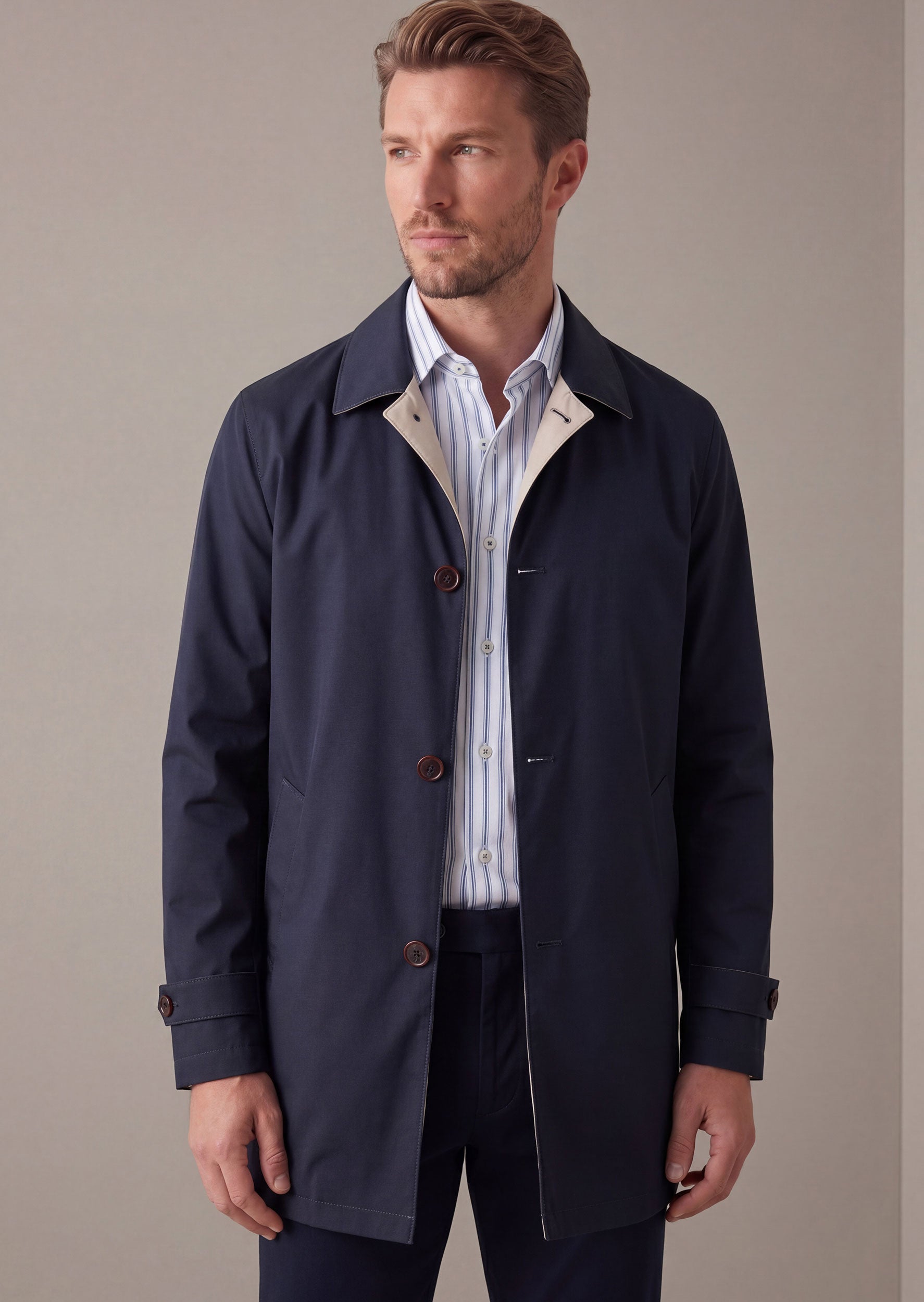 Navy - Stone Light Jacket