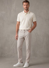 Cream Polo T-Shirt