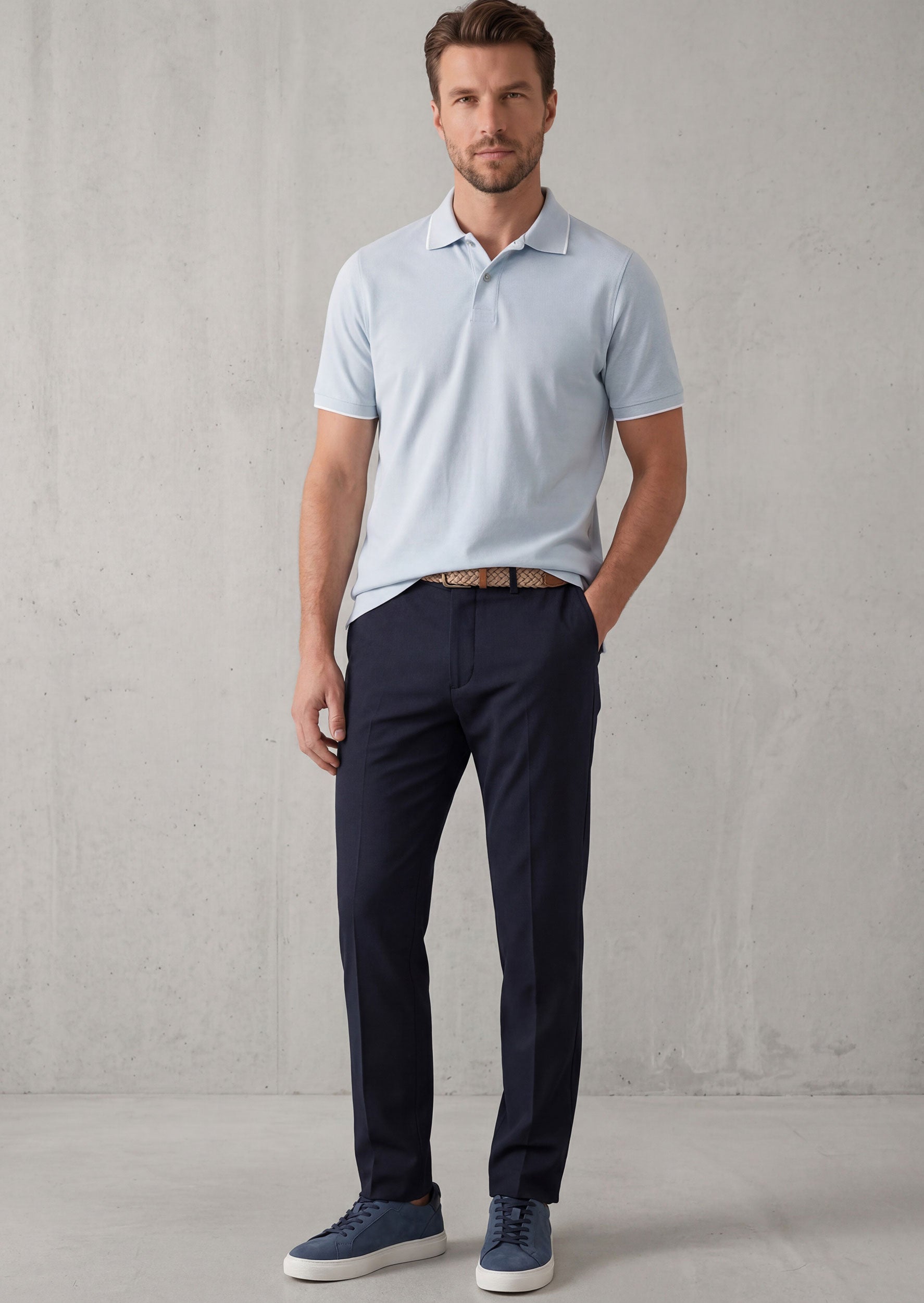 Light Blue Polo T-Shirt