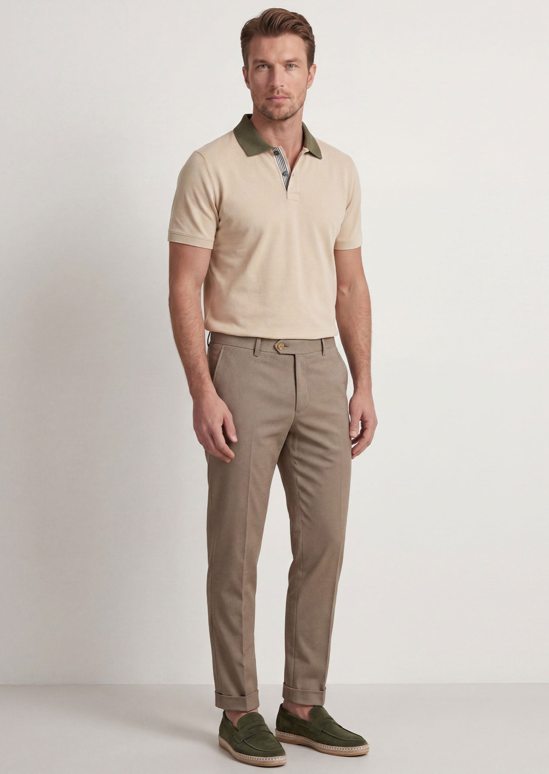 Beige Polo T-Shirt