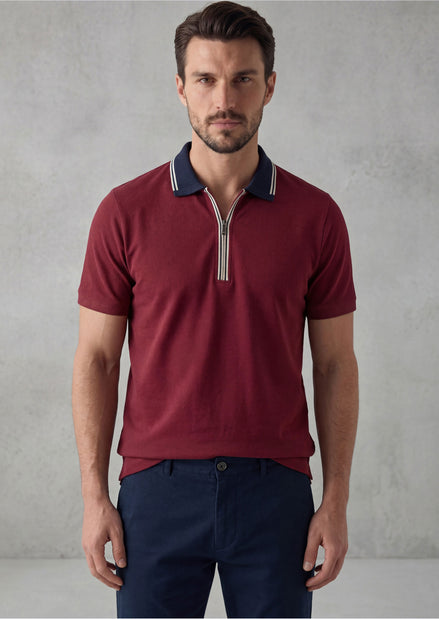 Burgundy Polo T-Shirt