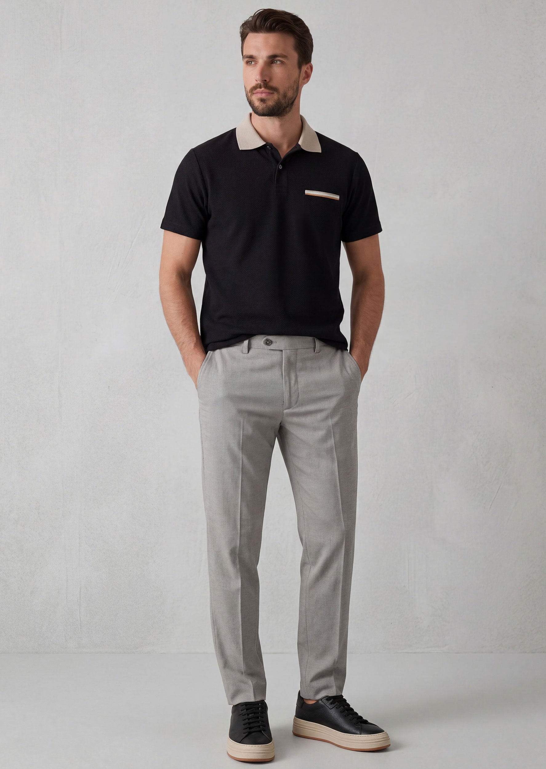 Black Polo T-Shirt