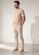 Beige Crew Neck T-shirt
