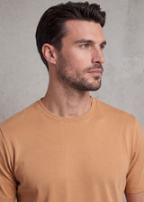 Camel Crew Neck T-shirt
