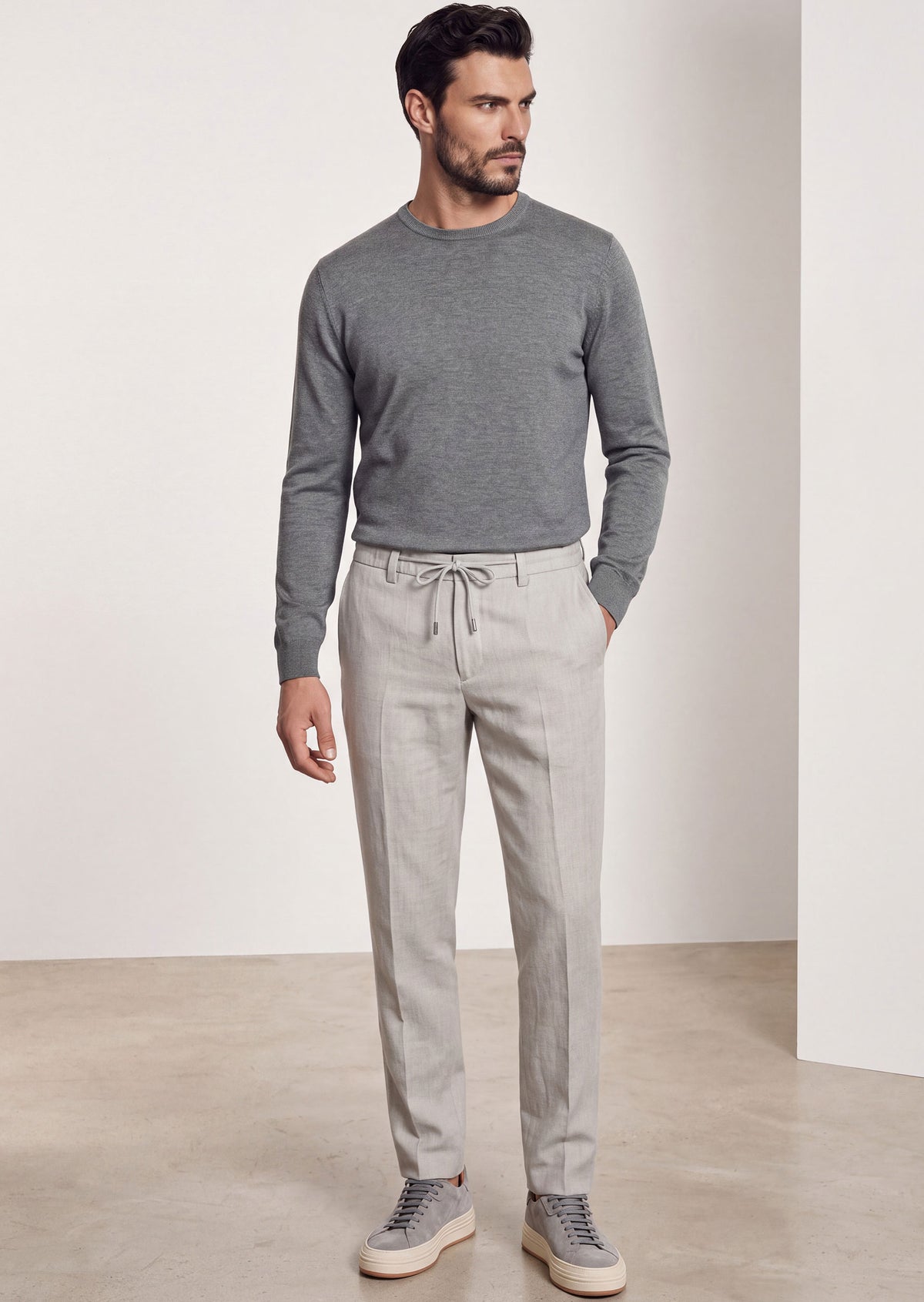 Grey Chino & Casual Pant