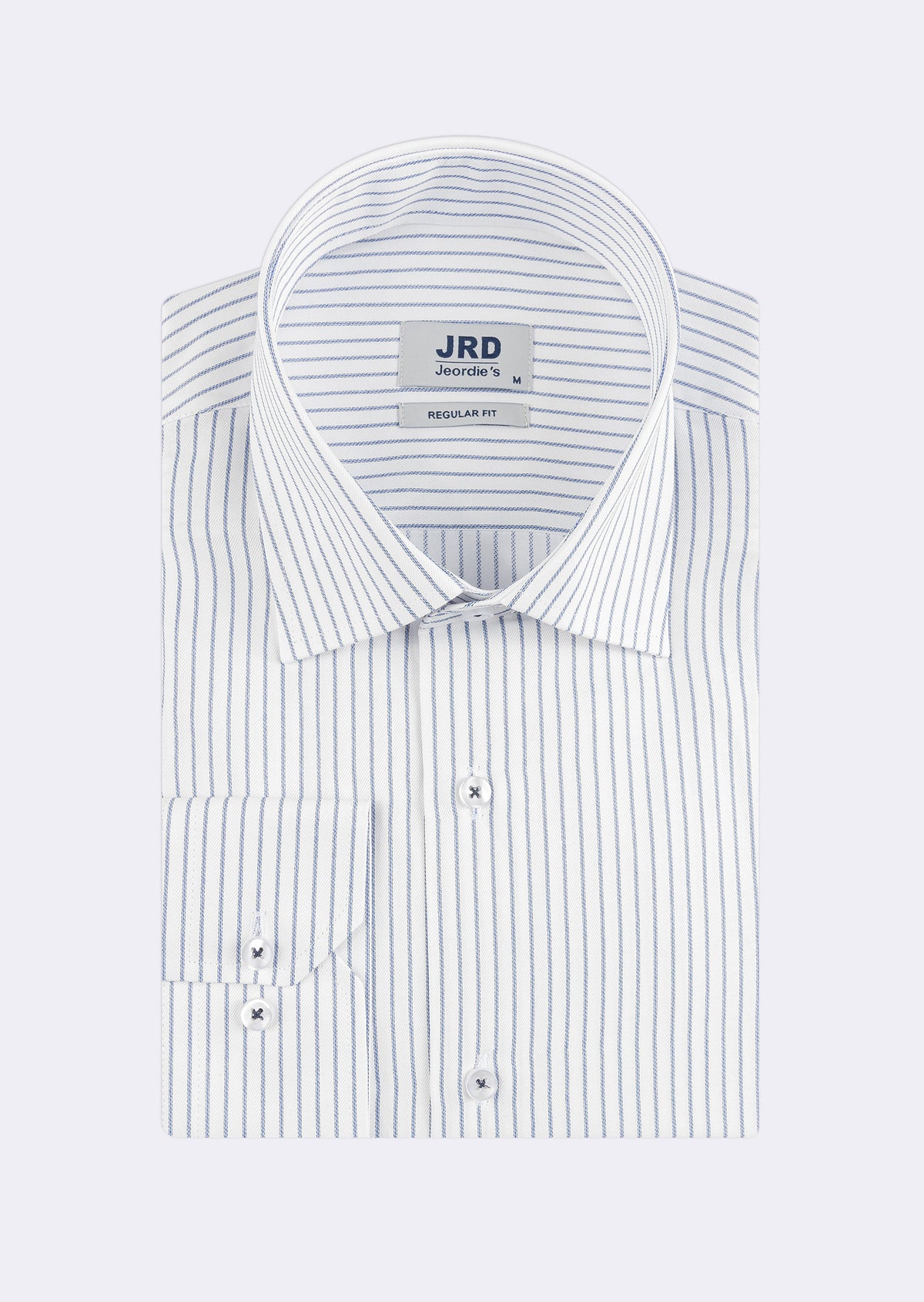 White - Navy Long Sleeve Shirt