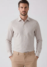 White - Beige Long Sleeve Shirt