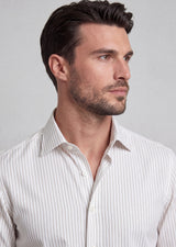 White - Beige Long Sleeve Shirt