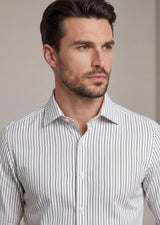White - Grey Long Sleeve Shirt