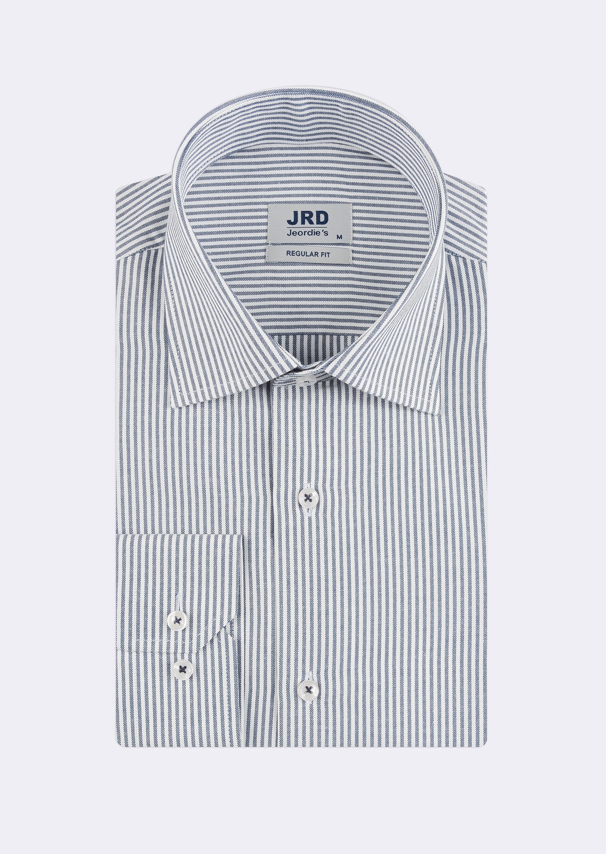 White - Navy Long Sleeve Shirt