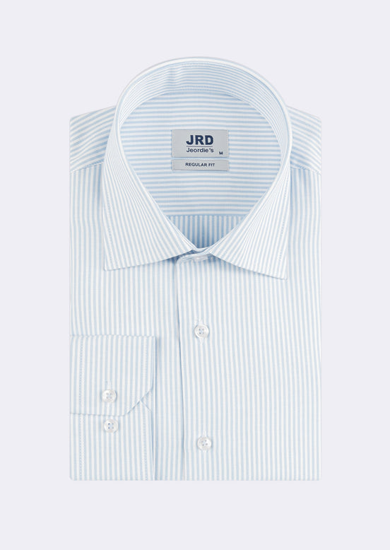 White - Blue Long Sleeve Shirt