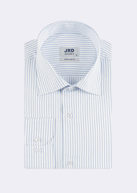 White - Blue Long Sleeve Shirt