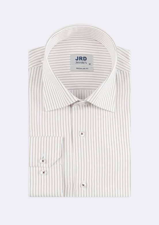 White - Beige Long Sleeve Shirt