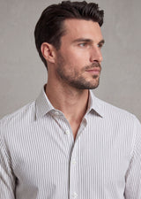 White - Grey Long Sleeve Shirt