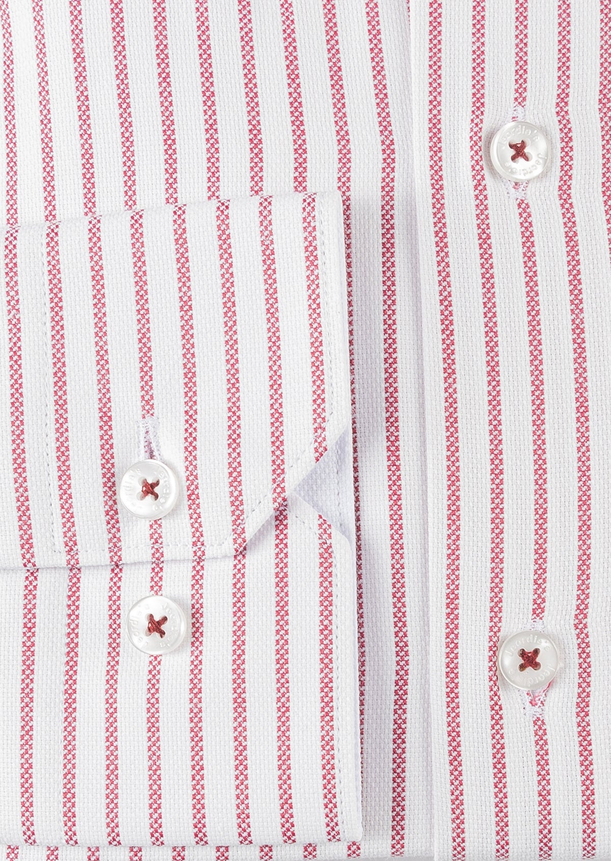 White - Burgundy Long Sleeve Shirt