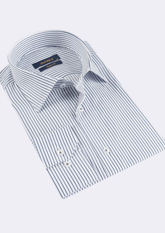 White - Navy Long Sleeve Shirt