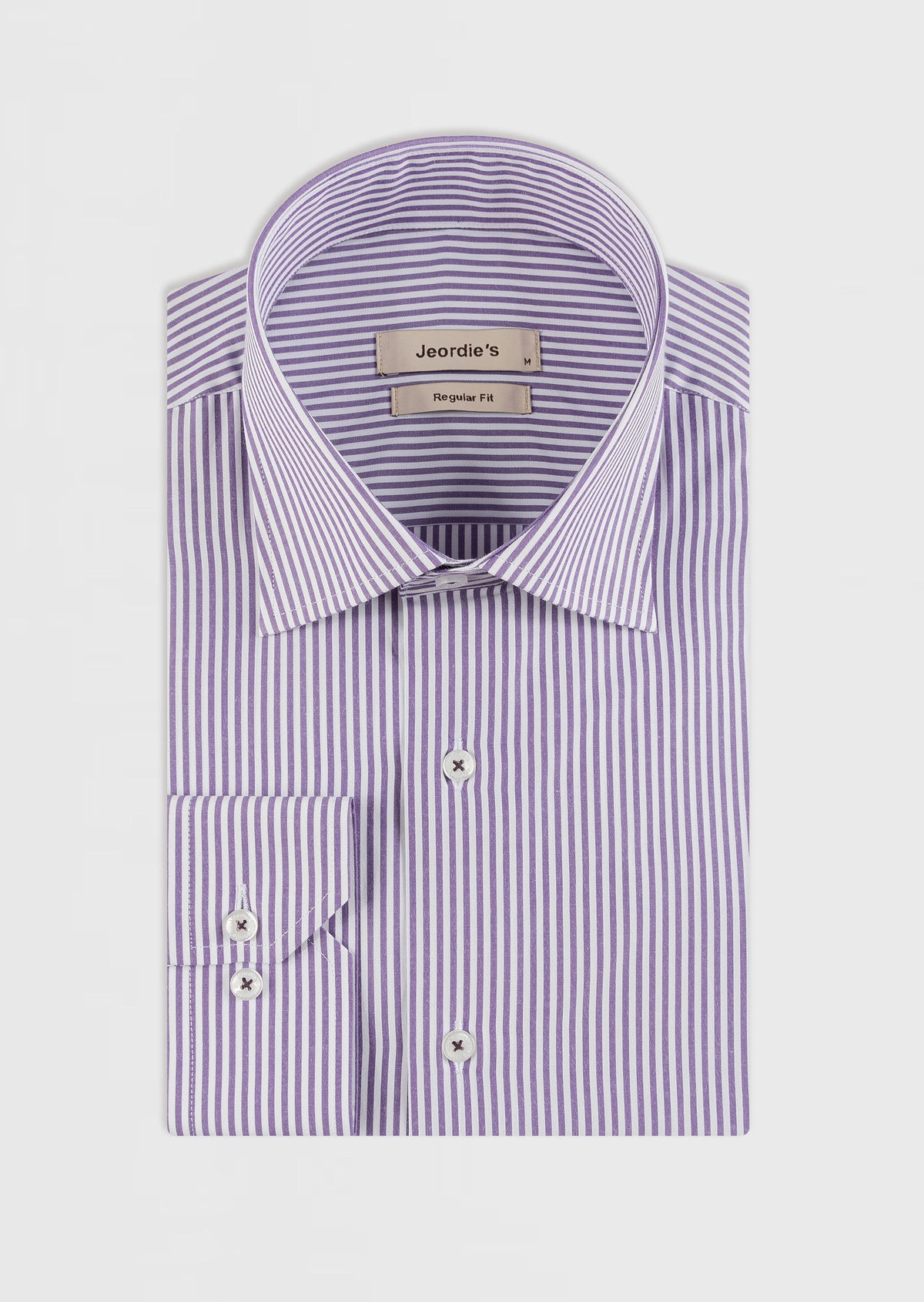 White - Purple Long Sleeve Shirt